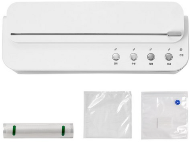 위즈웰 가정용 진공포장기 PRO + 롤팩 + 비닐팩 10p + 지퍼백 2p 세트 WH6030, 진공/WH6030