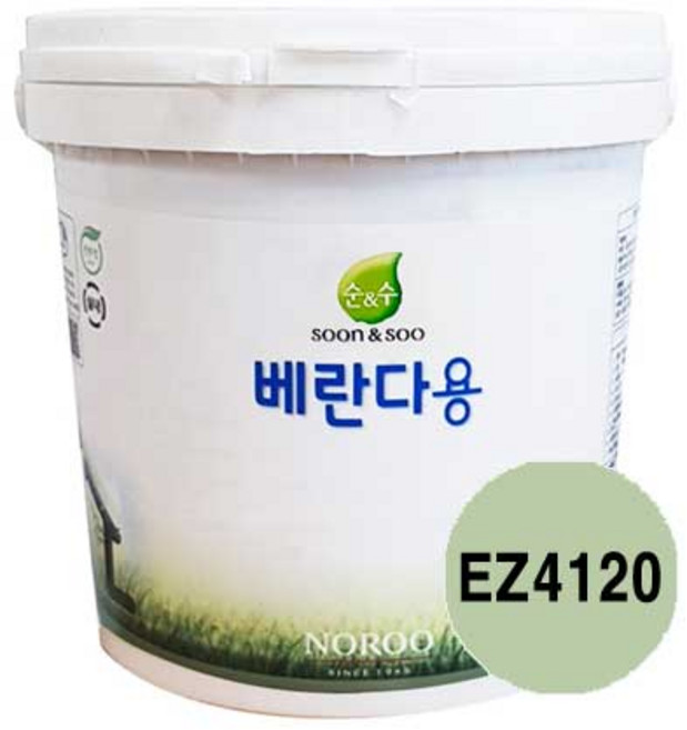 순앤수 베란다용페인트 2L 무광 친환경 다용도실 벽면, EZ4120, 1개
