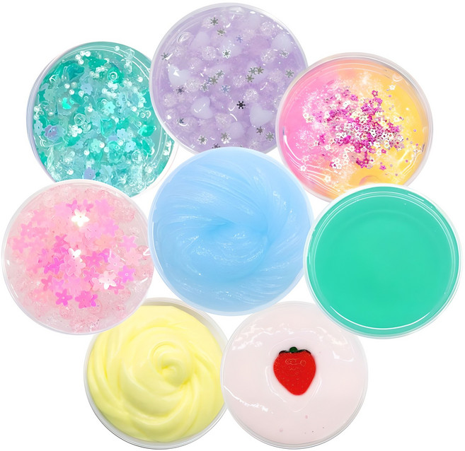 아트니즘 슬라임 8종 박스, 랜덤 발송, 1세트, 120g