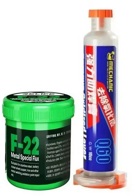 RELIFE F-22 MECHANIC Q60 용접용 다기능 금속 플럭스 페이스트 스테인레스 스틸/니켈 시트/구리/철 납땜, 03 2in1