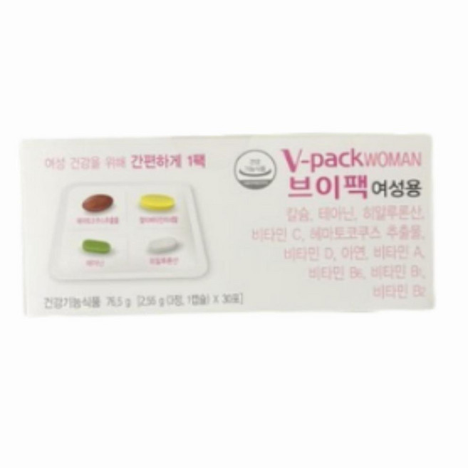 브이팩 여성용 멀티비타민, 30회분, 3개