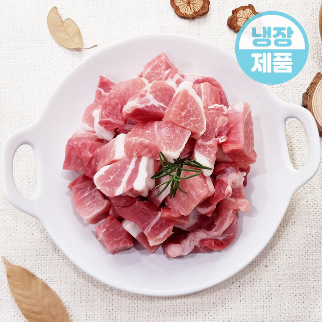 한돈 냉장 찌개용 1kg(500gx2ea) 찌개거리 우시산한돈, 1kg, 1개