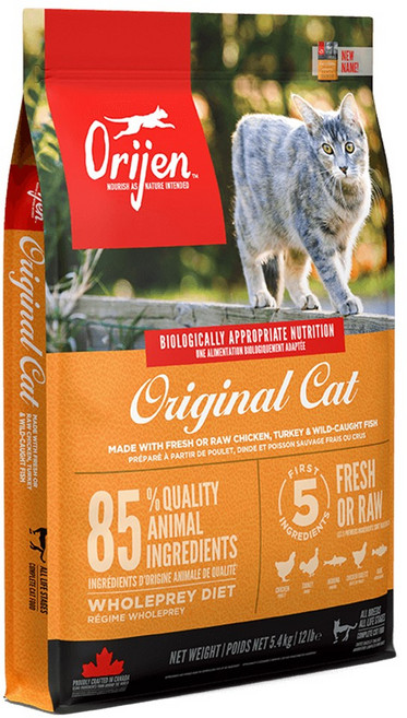 Orijen 歐睿健 台灣公司貨 全齡貓 無穀配方 乾飼料, 鮮雞肉, 5400g, 1袋