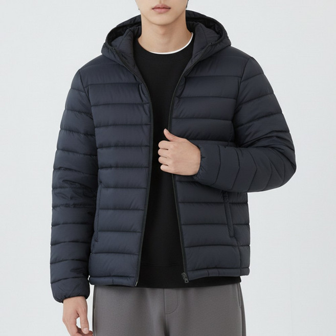 남자 후드패딩 점퍼 남성 경량패딩 빅사이즈 겨울 아우터