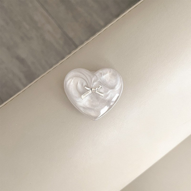 걸스코코 캔디리본하트톡 귀여운 러블리 자석 톡홀더 휴대폰거치대, 1개, 그레이(스마트톡)