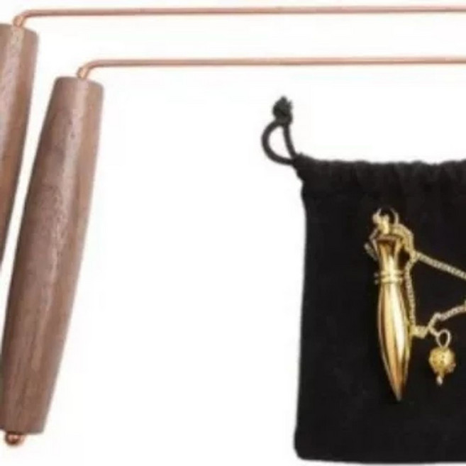 수맥봉 수맥 탐사 금속 엘로드 순수 구리 차단 탐색 2 휴대용 개 도구 풍수 마개 탐지기, N. 복숭아나무 손잡이, 1개