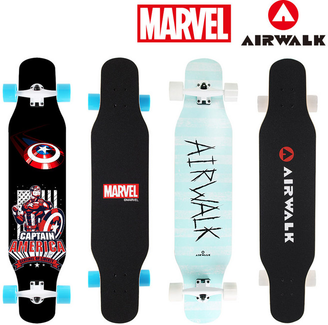 에어워크 캡틴 아메리카 스케이트 보드 42인치 롱보드, 1개