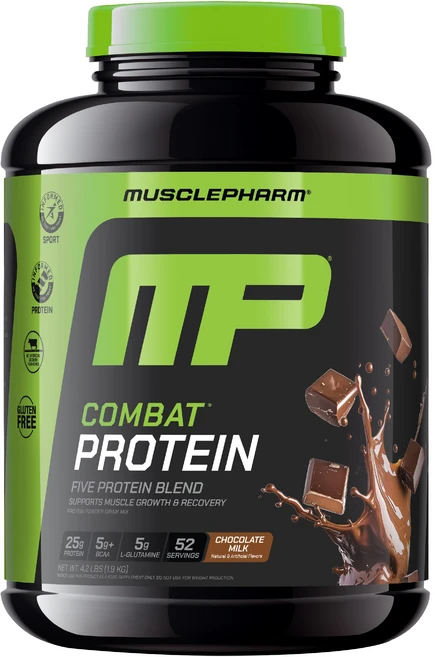 머슬팜 컴뱃 프로틴 파우더 드링크 믹스 초콜릿 밀크, 1.81kg, 1개 - 쿠팡