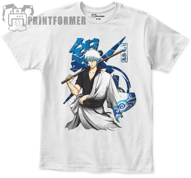 은혼반팔 은혼면티 은타마 긴타마 일본애니 애니메이션 티셔츠 그래픽 선물 코튼100