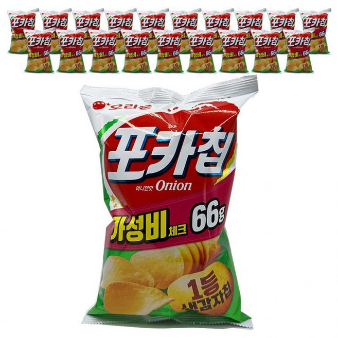 오리온 포카칩 어니언 66g x 20개