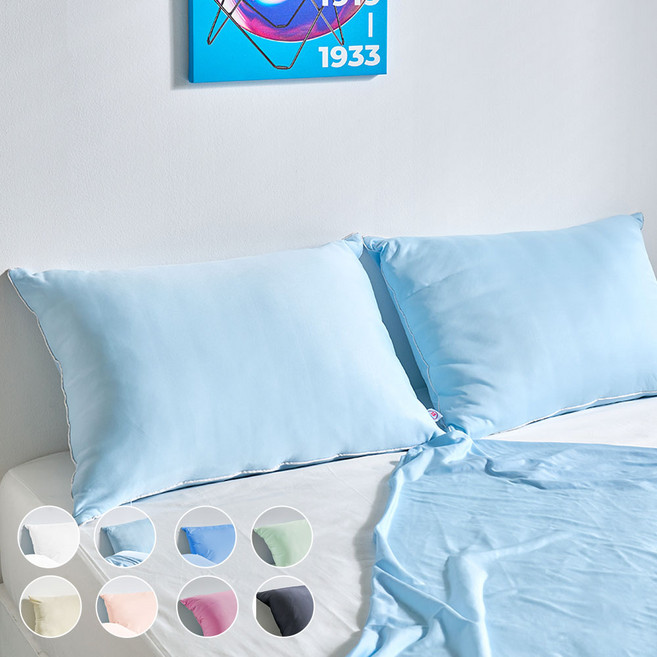 데시뉴 젤라또 여름 접촉 냉감 속누빔 쿨 베개커버 2P