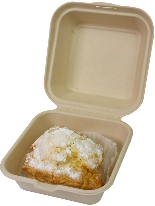 팩스타 펄프 종이 햄버거용기, 50개, 1세트