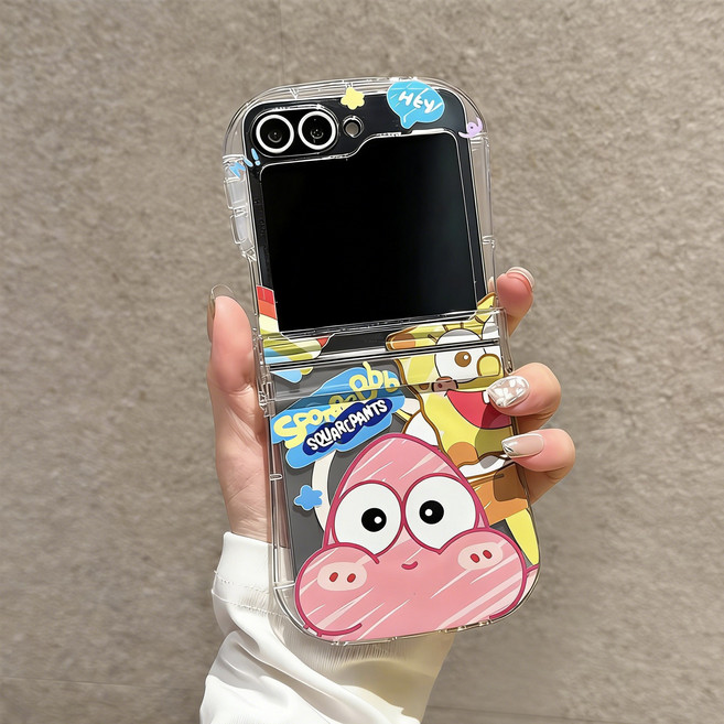 아펙시움 핸드폰케이스 z플립5 z플립6 z플립7 힌지보호 맥세이프 지지대 팔찌 케이스 캐릭터 해양생물