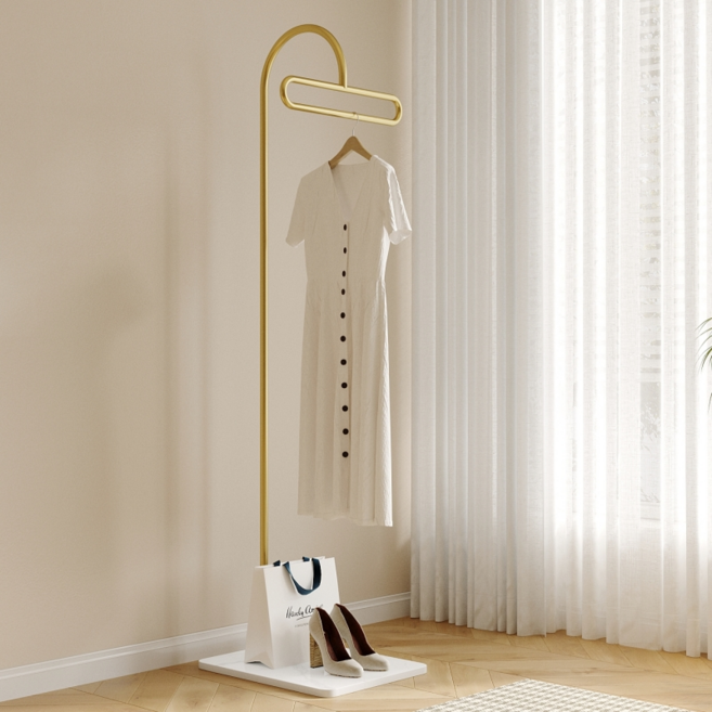 ZY 스탠드 행거 T자형 철제 스탠드 행거 1750, 금색