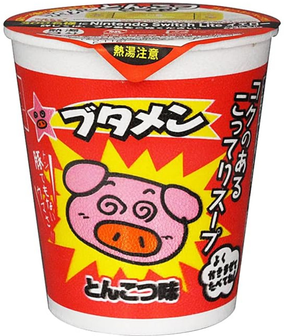 오야츠컴퍼니 부타멘 간식 미니 컵라면 (돈코츠 라면) 35g 1개