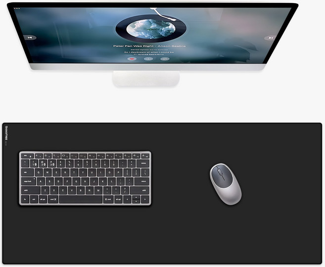 GOGOFREE 강화유리 마우스패드 게이밍 마우스 초대형 장패드 V SUPER 4XL-430x970mm, 1개, 블랙