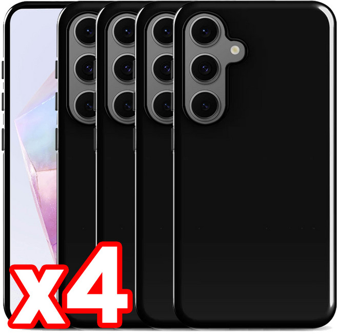 벌크온 2+2 갤럭시 A35 5G 하이 글로시 핏 슬림 블랙 젤리 케이스