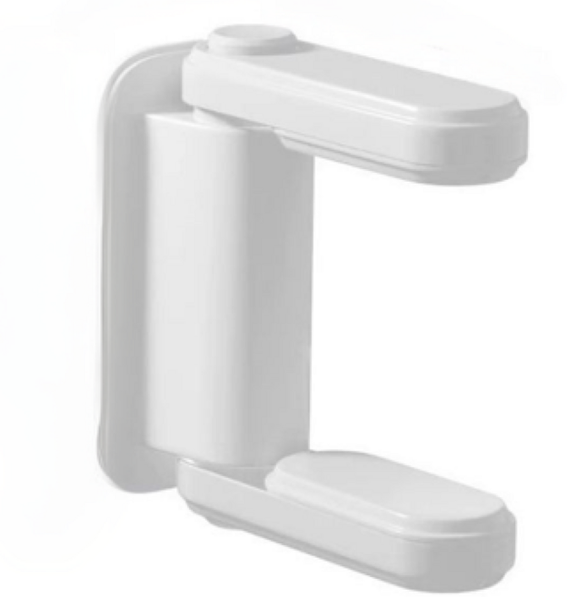 포베즈 완벽차단 무타공 현관문 도어락 이중잠금 안전잠금장치, 2개, 화이트가드