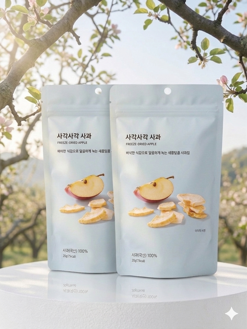 사각사각 사과20g.2개, 2개, 20g