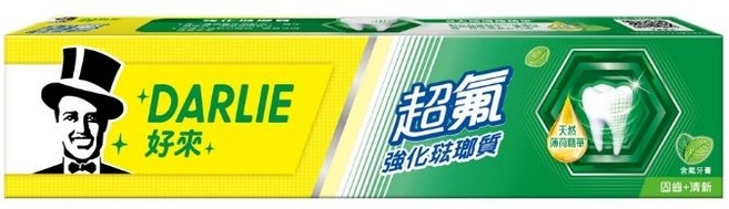 DARLIE 好來 超氟強化琺瑯質牙膏, 1條, 250ml