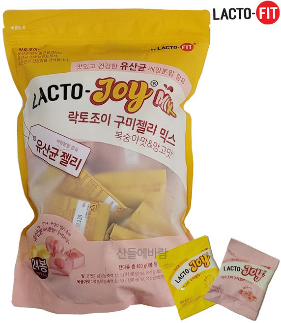 락토조이 구미젤리 믹스 유산균 젤리, 600g, 1개
