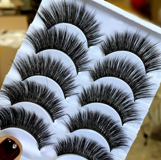 풍성한 속눈썹 다층구조 3D속눈썹 예쁜 벨리 속눈썹 방송댄스 무대공연 부드러운 인조속눈썹, 풍성한 속눈썹 1케이스, 1개