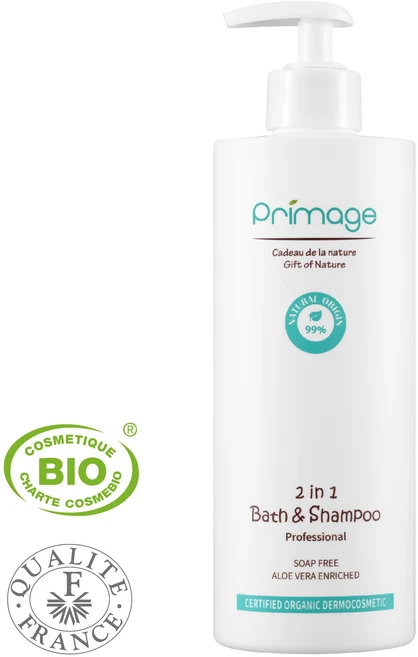 쁘리마쥬 투인원 바스 앤 샴푸 프로페셔널(유기농 프로) 400ml, 1개 - 쿠팡