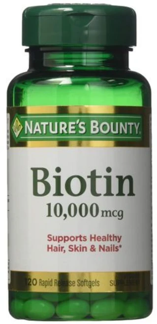 네이처스 바운티 비오틴 10 000mcg 속방형 소프트젤 Nature's Bounty Biotin 10 000 mcg Rapid Release Softgels 120 ea (, 1개, 120정 - 쿠팡
