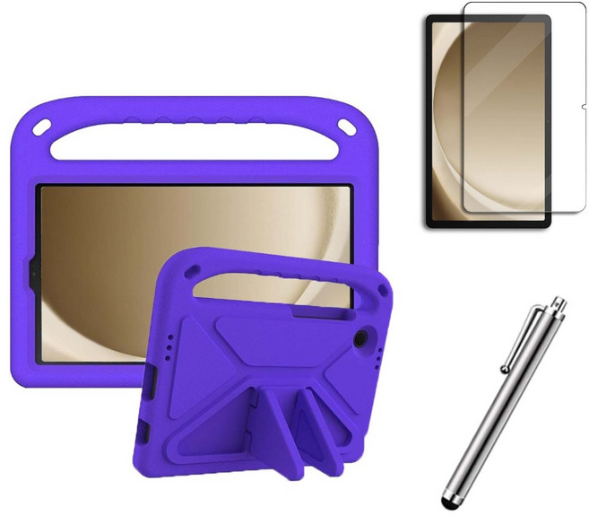 갤럭시탭A9 A9플러스 호환 에바폼 스탠드 케이스 커버 A9+ 케이스나라, 퍼플
