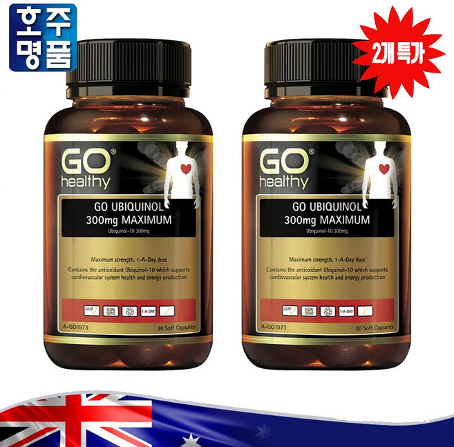 고 헬시 유비퀴놀 300mg 코엔자임Q10 소프트 캡슐 2통, 2개, 30정