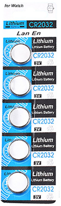Lan En CR2032 鈕扣電池, 1套, 10個裝