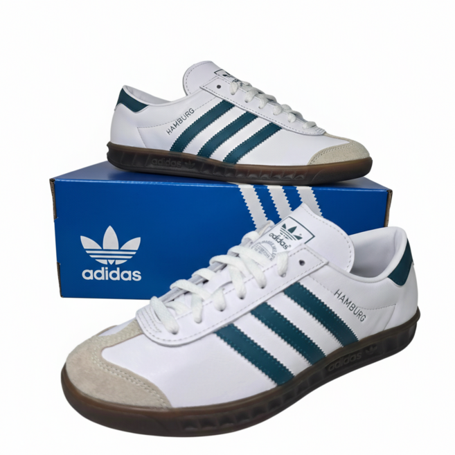 아디다스 함부르크 남녀공용 천연가죽 레트로 스니커즈 검러버 운동화 신발클리너제공