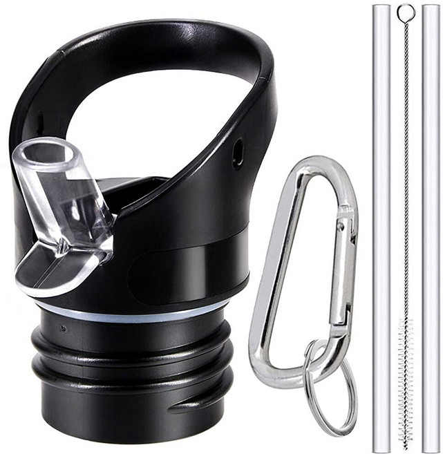 Hydro Flask 표준 입구용 빨대 뚜껑 - 교체용 뚜껑 4.9cm1.9인치 입구 532.3ml18온스 532.3ml21온스 709.8ml24온스 단열 물병 플립 탑