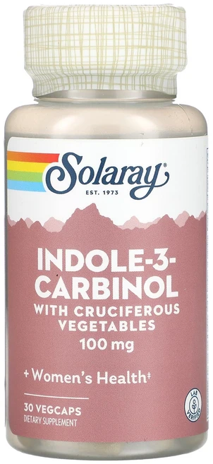 Solaray 인돌-3-카르비놀 십자화과 채소 함유 100mg 베지 캡슐 30정, Solaray인돌3카르비놀십자화과채소함유100mg베지캡, 1개 - 쿠팡