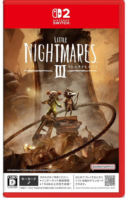 Nintendo Switch 2 小小夢魘3 中文版 鑰匙卡, 日文封面 中文版