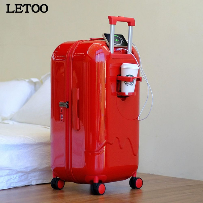 letoo 멜팅 아이스크림 유니크 캐리어 귀여운 녹는 파스텔 여행가방