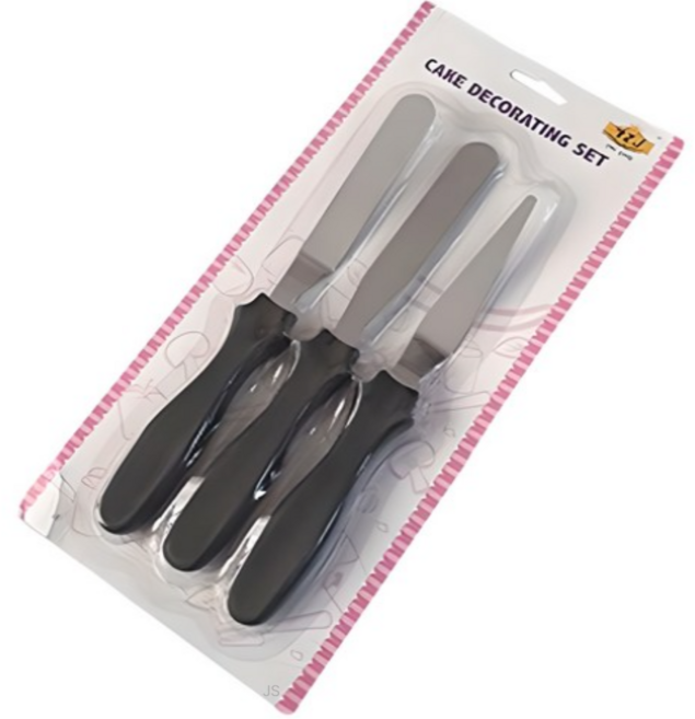 이홈베이킹 미니 스패츌러 3종, MIX COLOR (혼합), 15세트