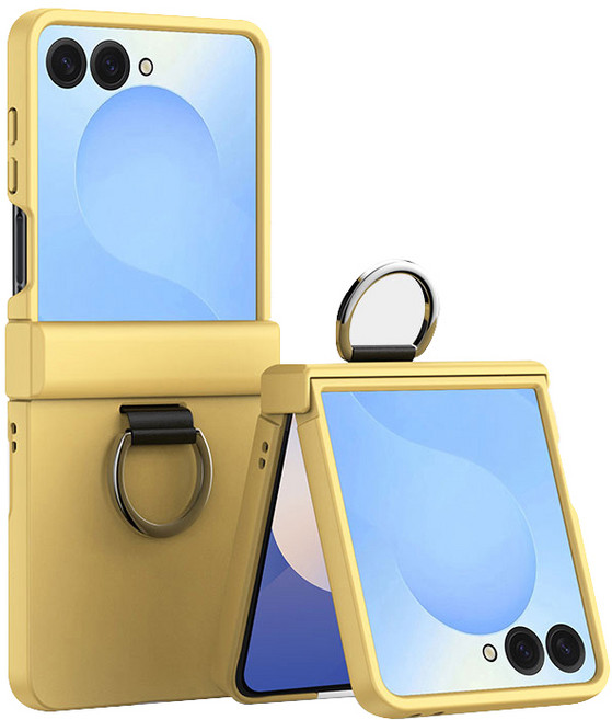 YINUO 갤럭시 z플립7 케이스 핑거링 힌지보호 PC 소재 폴더블 케이스 적용