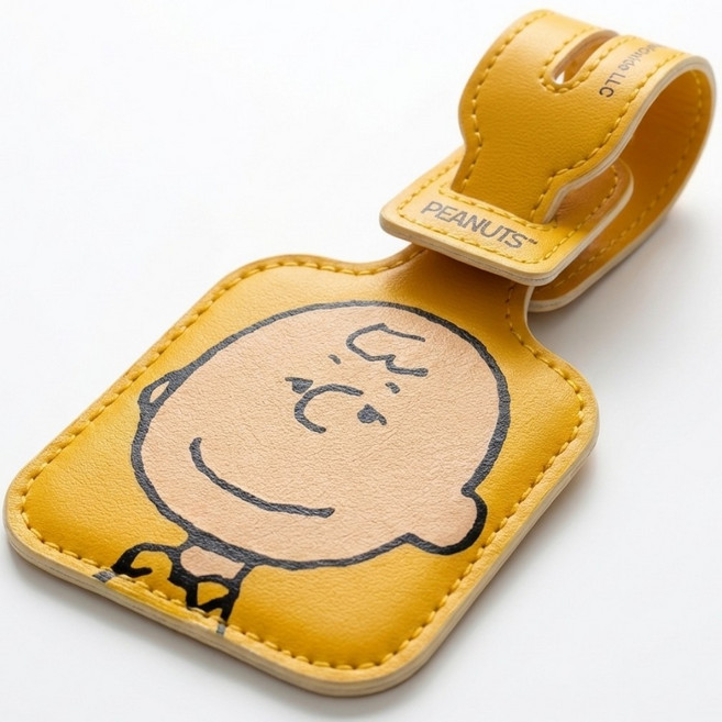 피너츠 X 큐랑 스누피 캐리어 네임택 러기지택