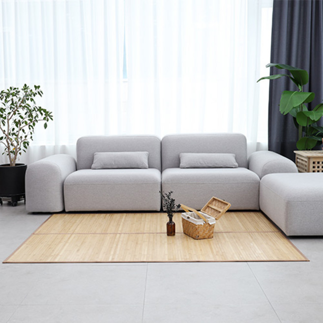 미조데코 여름 시원한 대나무 돗자리 죽편 대자리 침대 여름매트 여름카페트, 죽편접자리