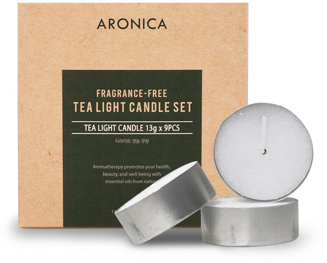 아로니카 무향 티라이트 9P, 티라이트9P세트, 14g
