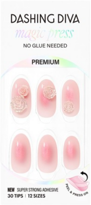 데싱디바 매직프레스 프리미엄 네일 (블러쉬 베일), 1개, 블러쉬 베일