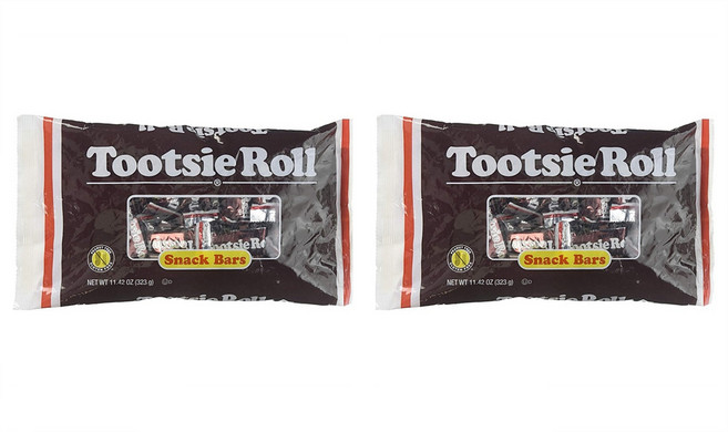 Tootsie Roll Snack Bars 투시롤 스낵 바 11.42oz(323g) 2팩, 323g