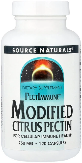 소스내츄럴스 시트러스 펙틴 750mg 120 캡슐 식이섬유 칼륨 글루텐프리, 1팩, 120정 - 쿠팡