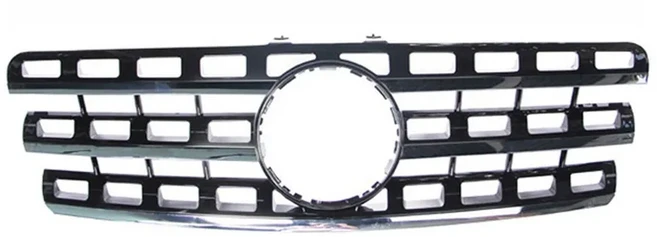 메르세데스 벤츠 ML 클래스 W164 ML300/320/350/400/500/550 2005 프론트 범퍼 레이싱 그릴, 02 09-11 Black 5 holes