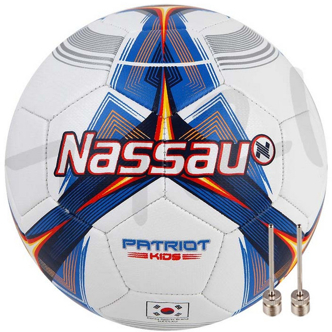 낫소 축구공 패트리어트 키즈 3호 축구용품, 1개, SBPK-3 + 펌프핀 2개 (바람X)