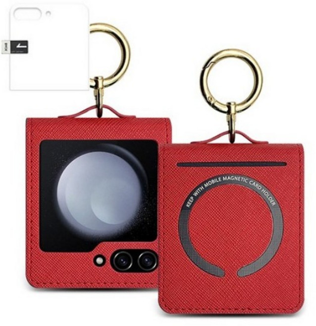 오엔이 맥세이프 호환 Z플립 카드포켓 케이스+카메라보호필름