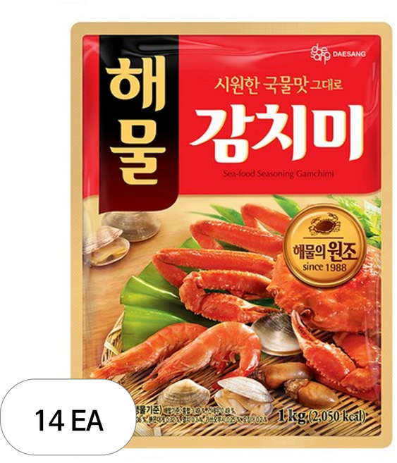대상 해물 감치미 조미료, 1kg, 14개