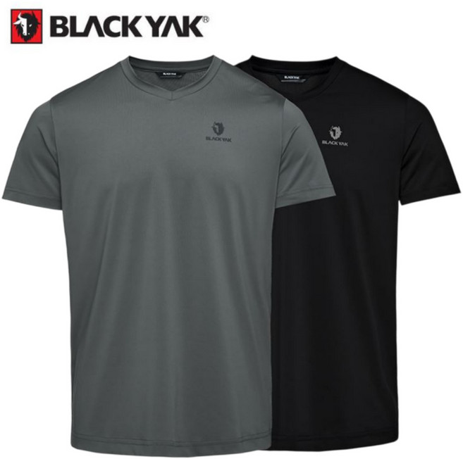 [백화점발송] 1+1 블랙야크 남녀공용 기능성 반팔티 상의 등산 낚시 트레킹 운동