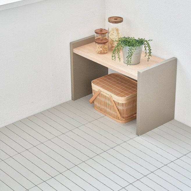 얼라이브즈 이지케어 틈없는 데크타일 버디, 36개, 라이트그레이